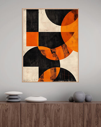 Geometria natury - Plakat, druk - Minimalizm, Boho, Loft #87, Black Sapphire Art