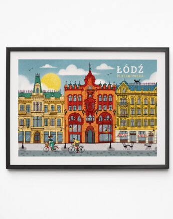 Plakat Łódź Kamieniczki, LOVE POLAND DESIGN