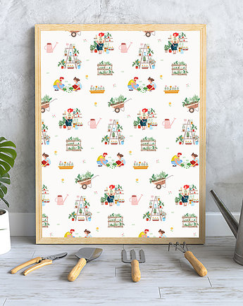 Plakat. Wiosna w ogrodzie, Love Life and Forest