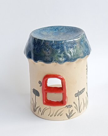 Kominek domek niebieski, Dobrocie ceramika