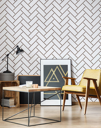 Powtarzalny szablon malarski / HERRINGBONE LINES, Szablony Nakleo