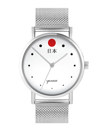 Zegarek - Japonia - bransoleta mesh, yenoo