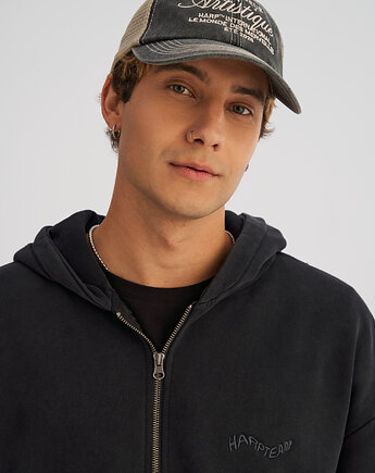 Czapka truckerka VINTAGE TSC czarna, HARP TEAM