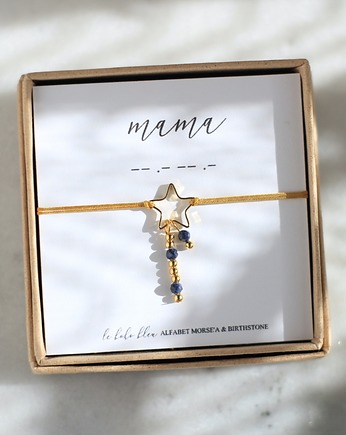 MAMA - Alfabet Morse'a - Kamienie urodzeniowe Birthstones, Le Boho Bleu