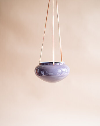 Osłonka OVAL na rzemyku (fiolet), FORMY PROSTE