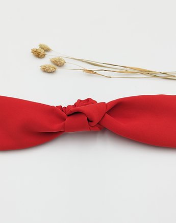 Opaska knot Czerwień, wu handmade