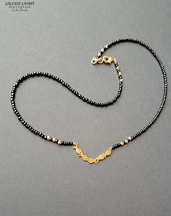 Boho minimalistycznie choker ze złotymi rybkami Urok prostoty miły Prezent, Galeria Limart