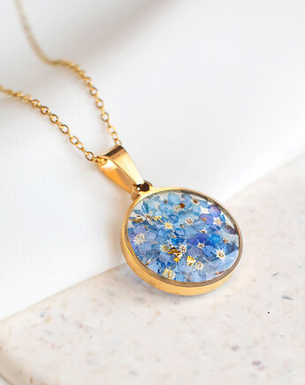 Wisiorek z niezapominajkami