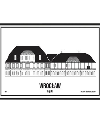 Plakat Wrocław - Dąbie - sitodruk, Pracownia Witryna