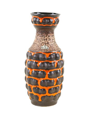 Wazon ceramiczny, niemiecki design, lata 60, produkcja: West Germany, Przetwory design