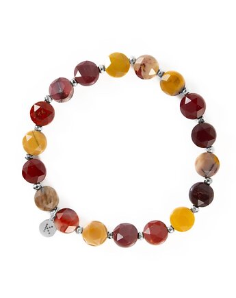 Bransoletka w jesiennych kolorach -Wersja Srebrna, Kulka Bransoletki