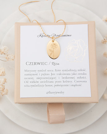 Kwiat urodzeniowy Czerwiec / Róża, Flurry 