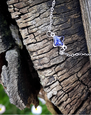 Mini bransoletka z chabrami, Figa handmade accessories