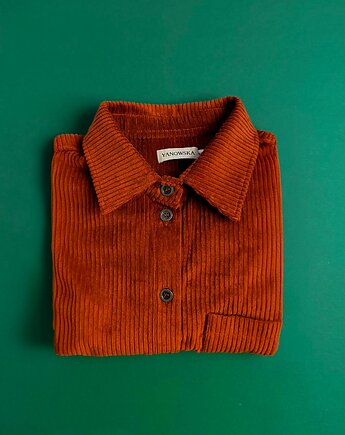 Bawełniana sztruksowa koszula, MAUVE AMELIA, Yanowska