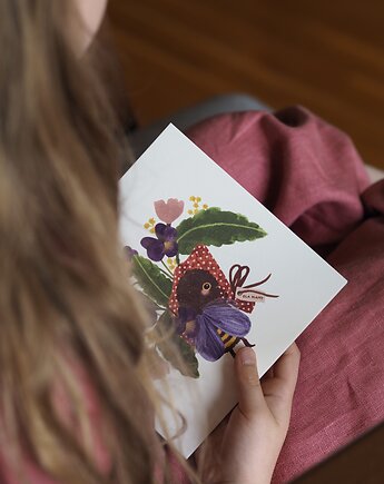 BUKIET DLA MAMY -  kartka okolicznościowa dla mamy, HI LITTLE
