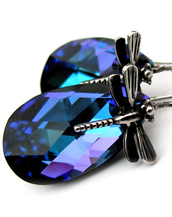 Kolczyki z ważkami Heliotrope Ligeja, Marisella