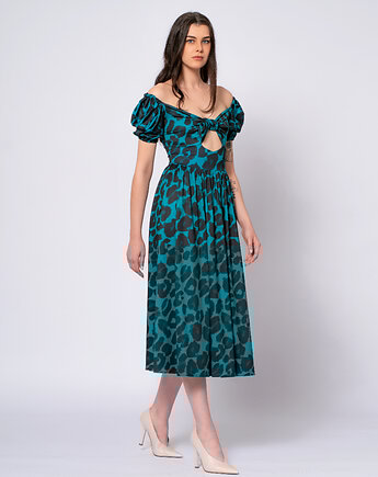 Sukienka w panterkę - Ola Deep Tropic, milita nikonorov