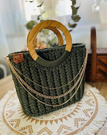 Torebka damska koszyczek handmade/crochet bag, Plecionki i spółka