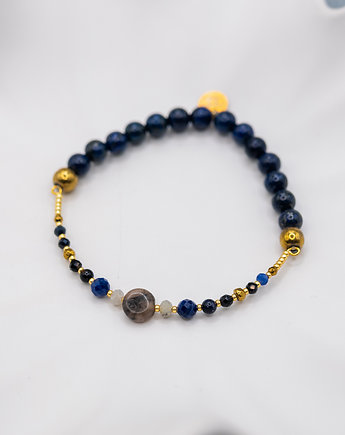 Bransoletka z Kwarcem i Lapisem Lazuli, w hand works