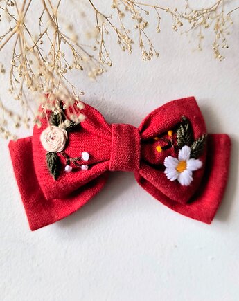 Kokardka haftowany rumianek, nanowoshop