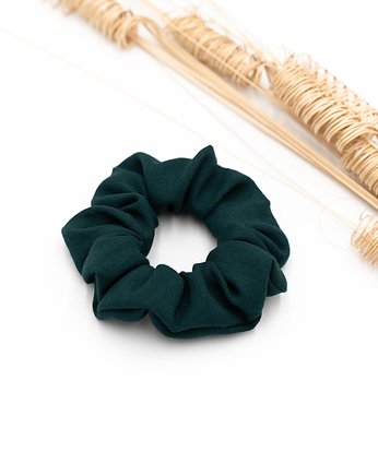 Scrunchie/frotka butelkowa zieleń, wu handmade