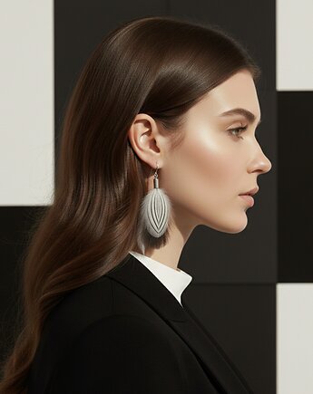 Kolczyki z piórami Linea, Ajdacho