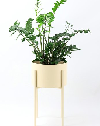 Kwietnik Metalowy MOYENE 55cm Beżowy, JAKPOLDESIGN