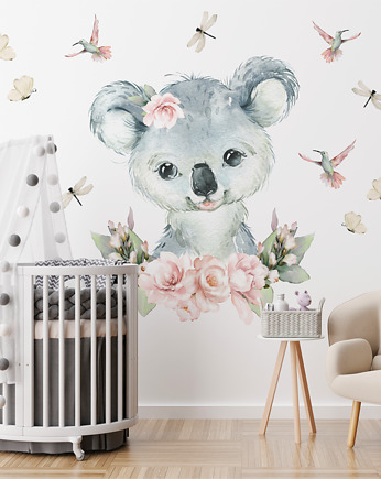 Koala Wśród Kwiatów - Naklejki Na Ścianę Dla Dzieci, Dekoracjan