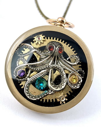 WISIOR - OCTOPUS STONES - golden - 3D, DROBINY CZASU