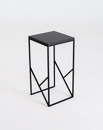 Minimalistyczny designerski stolik boczny nocny pomocniczy FANCY BASIC - czarny, CustomForm