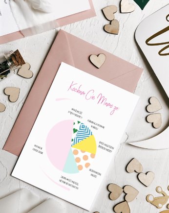 Kartka z okazji Dnia Matki "Kocham Cię Mamo za", Design Your Wedding