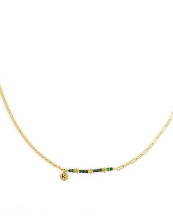 Baby Bestseller! Naszyjnik z gwiazdkami - zielony Szmaragd Nilu, Kulka Bransoletki