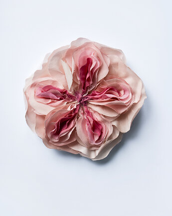 Broszka z jedwabną różą, Kasia Rodak Design