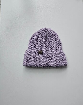 Czapka wełniana w kolorze lawendowy szron, Las i Łąka