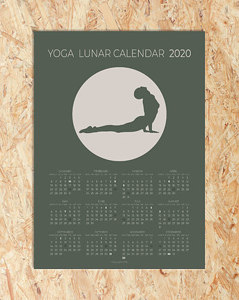 Kalendarz księżycowy 2020 zielony, My Yoga Smile