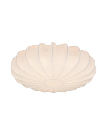 Lniana lampa sufitowa Linen o średnicy 42 cm, Elado