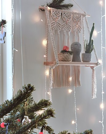 Półka wisząca SOWA makrama 3 SOWA, Hygge Macrame