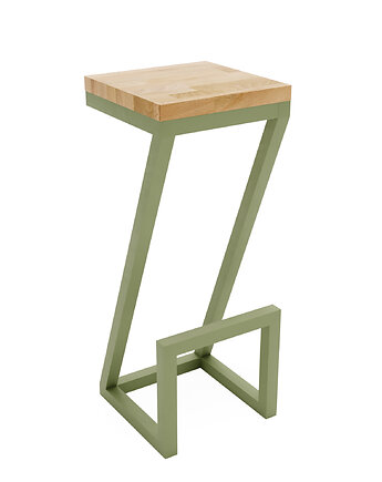 Hoker barowy loftowy do kuchni lub restauracji drewno dąb stal, handmade, HOGGA