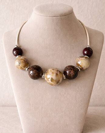 Wisior naszyjnik z ceramiki, Mymami