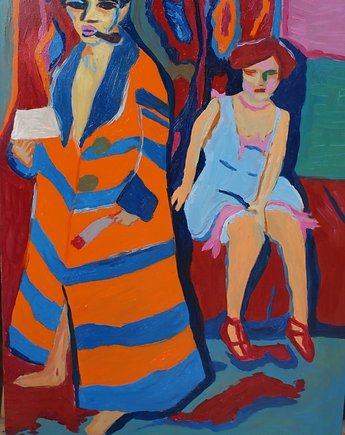 Obraz do salonu Artysta i modelka  Ernst Ludwig Kirchner, alice oil on canvas