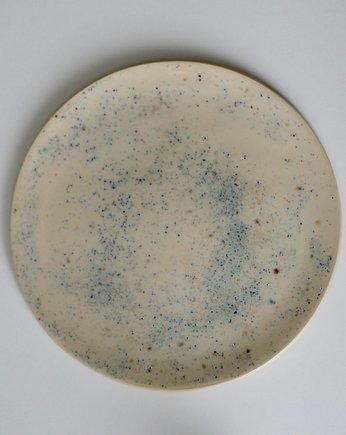 komplet  talerzy  ceramicznych w kropki, studio m.