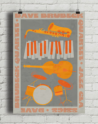 Dave Brubeck Quartet - plakat fine art, minimalmill