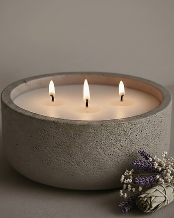 Świeca SPA Rituals - sojowa zapachowa Lawenda Piżmo Sandalwood, Savoire