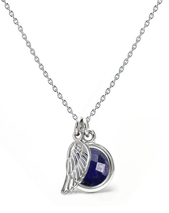 Aura - Srebrny naszyjnik z lapisem lazuli, Kuźnia Srebra
