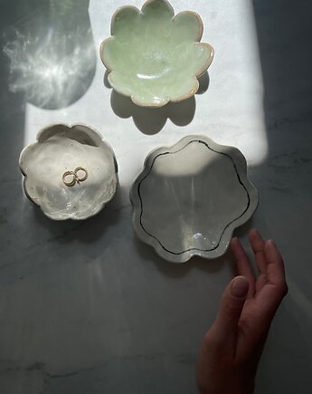 Zestaw 3 Ceramicznych Miseczek na Przekąski, Tapasy, Palo Santo, Maison Fragile