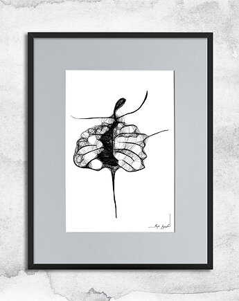 Oprawiona grafika - Tancerka (nr 64), Maja Gajewska