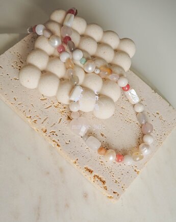 Naszyjnik romantyczny z kwarcu różowego, Maybe Jwlr