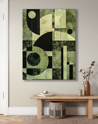Geometria natury - Obraz na płótnie - Druk Blejtrama, Minimalizm, Loft #30, Black Sapphire Art