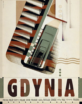 Plakat Gdynia (R. Kaja) 98x68 cm, Galeria LueLue