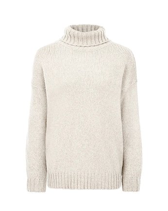 WEŁNIANY GOLF COMFORTABLE milky, Patchouli